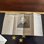 Benny Benson Signed Alaska Flag Artwork     Framed     Alaska State Flag Designer