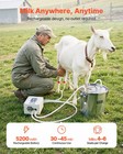 Vevor Goat Milking Machine Goat Milker 0 8 Gal   3 L Bucket Battery For Goats