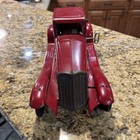Vintage Girard Fire Chief Wind Up Coup Pressed Steel Toy Car