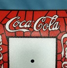13 5  Vtg Square Coca-cola Pebbled Glass Drop Light Shade Stained Look