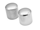 Guitar Volume Tone Knobs Metric Dome Control Metal For Tele Electric Bass Chrome