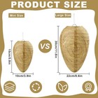 3 6 12 Pack Paper Wasp Nest Decoy Hanging Fake Wasp Nest For Wasps Hornets Yello