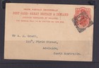 Great Britain  Postal Card Ptpo  1899 1d Whitfield King stamp Importers  Ipswich