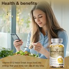 120 Vitamin B-12 Complex Capsules Energy Support Health Brain Nervous System Cap