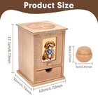 Pet Ashes With Movable Picture Frame  Wooden Urn Dog Ashes Pet Loss Gifts Ash   