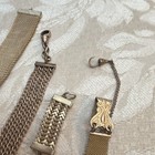 Vintage Mixed Jewelry Lot 6pc Bracelets  Pocket Watch Chains  fobs  Locket