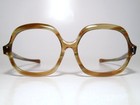Nip 60-70s Sun  Eyeglasses Frame A o American Optical  magnifque 164  Mint Brown