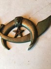 Vintage Hunt Brass Works Wks Emblem Chicago Ill Sword face