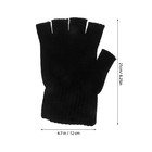 Ounona 2 Pairs Winter Half Finger Gloves  Warm Knit Mittens For Women Men  Finge