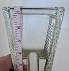 Vtg Crystal Cigar Ashtray Heavy Glass Textured Cigar Pipe Holder Ashtray 7 25 