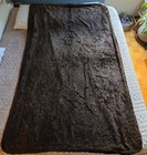 Antique Rogers Peet Carriage Lap Blanket single Hide C 1910s   ny Label-amazing 