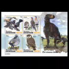 2023 Central Africa Stamps Giant Moa Miniature Sheet 3pcs Mnh