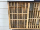 Antique Vintage Wooden Printers Drawer Hamilton Letterpress Shadow Box J2