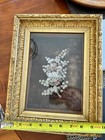 Rare Antique Victorian Sea Shell Deep Frame Shadow Box Sailor Folk Art Diorama 