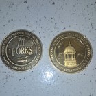 Iii Forks  100 Trade Tokens 0 999 Fine Silver 2 Troy Oz 1988