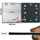 1 Pack Square Sander Pads 1 4 Sheet Finish Replacement Pad For Ryobi   