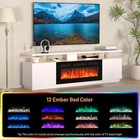 Electric Fireplace Tv Stand 70 Inch With 36in 12 Color Led For 80 Inch Tv