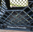 Dean Foods  2  Black Plastic Milk Crate 12x12x11    Raised   White Lettering 50 s
