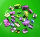 Colorful Faceted Rectangle Acrylic Crystal Flat Back Sew Rhinestones Applique