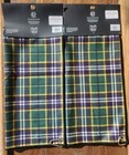  lot Of 2  Maxfli Vintage Collection Golf Towel Plaid Microfiber 16  X 24  New