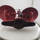 Penn Scale Vintage Brass Cast Iron Red Balance Beam Weigh Scale Red