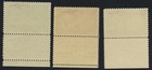 Israel 1948 Doar Ivri  Cpl Superb Mnh    High Values Fulltab Set sign Diena  7-9
