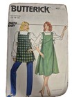 Vtg Butterick 4571  size 12-14-16  Misses  Side Tie a-line Jumper top pants cut