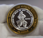 Aladdin Las Vegas Nv  Casino  10 Gaming Token  999 Fine Silver Strike 