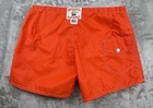 Vtg Birdwell Beach Britches 310 Board Shorts Men   s 32 Inseam Orange Usa Made