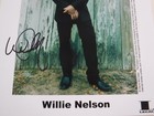 Willie Nelson Autographed Photo     W coa