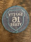 Greyhound Bus  Driver Patch  16 Safety Years  3 Inch Diameter