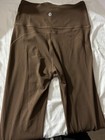 Lululemon Athletica Women   s Brown Solid Flared Leggings Xs Logo