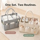 Hiphop Panda 2-pack Diaper Caddy Organizer - Newborn Essentials Baby Registry Mu