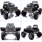 24v Black Kids Electric Ride On Chevrolet Cheyenne Truck W bluetooth Remote 2026
