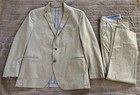 Twillory  450 Performance Stretch Gray Complete Suit Jacket Sz 46r Pants 36x30