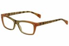 New Rayban Rx 5255 Eyeglasses Rb Rx5255 5487 51mm Brown Orange Frame Demo Lens