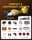 Cordless 4-1 2 Power Angle Grinder For Dewalt 20v Max Battery Brushless 9000 Rpm