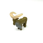 Vintage Plastic Billy Mountain Goat Figure Ibex Horn Ram Animal Toy West Germany