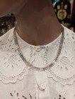 British Vintage Sterling Silver 925 Necklace  Chinoiserie 50 s Chinese Style 