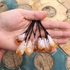 Raw Citrine Crystal Pendant Healing Balance Spiritual Necklace Women Men