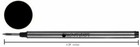 Montblanc Rollerball Refill In Black - Medium Point By Monteverde - M231bk -new