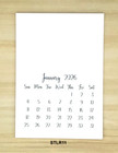 2026 Mini Blank Calendar 3 5  X 5  Decorate  Stamp  Diy  Scrapbook  s Lot Of 5 