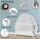 Baby   Beyond Crib Tent Safety Net  Durable Strong Self-locking Zippers