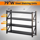 Heavy Duty Garage Shelving - 48 71 w Metal Storage Rack Shelves For Warehouse