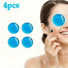 Reusable Gel Ice Packs 4pcs Hot Cold Compress Round Pain Relief Blue