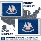 Flagwin Louisiana Flag 12x18 Inch Double Sided 3 Ply  Heavy Duty Nylon Small    