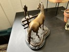 Delaware Park Bronze Horse Statue Sculpture Golfer Equestrian Pasture Marble