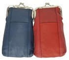 Women Patch Leather Cigarette Case Holder With Lighter Pocket  By Marshal