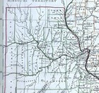 1835 Bradford Map Missouri Illinois St  Louis Jefferson City Springfield Chicago