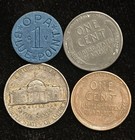 Us Estate Coin Set Silver War Nickel  Blue Opa Token  Wheat   Steel Cent Ww2 Lot